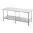 Advance Tabco SS3610 Work Table 14 Gauge Stainless Steel Top Stainless Undershelf and Legs 6 36 x 120 Length Premium Series