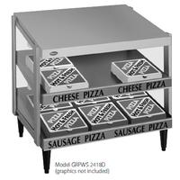 Hatco GRPWS4824D Heated Display Cabinet Pizza Warmer Double Slant Shelf PassThru GloRay Series