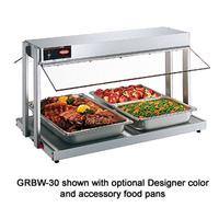 Hatco GRBW24 Buffet Warmer Countertop Unit With Heated Base Buffet Style Sneeze Guards Incandescent Lighting 970 Watts Electric GloRay Series