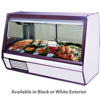 HowardMcCray SCCFS32E4BELED Fish or Poultry Merchandiser Self Contained Refrigeration and Ice Pans 50 Long Endless Design Black Exterior