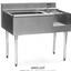 Eagle Group BM6218L7 Underbar Cocktail Workboard 62 Wide x 20 Front to Back 24 Drainboard Right 24 Ice Bin Center 75 Lbs Capacity with 7Cir Coldplate 14 Blender Recess Left 1800 Series 