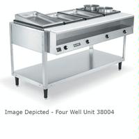 Vollrath 38105 Hot Food Table 5 Wells Individual Sealed Wells with Drains 700 Watts per Well ServeWell Series