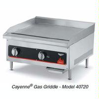 Vollrath 40840 Griddle Countertop Gas 60 Wide 28000 BTU 5 Controls 34 Thick Plate Manual Control Cayenne Series