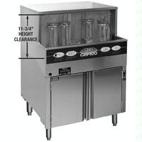 CMA Dishmachines GW100 Glass Washer 2514 Wide Cabinet Built in Wash Tank Heater Low Temp Chemical Sanitizing