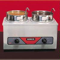 Nemco 6120A Food Warmer Countertop 4 Qt Twin Wells 120 v 700 Watts Insets sold Separately