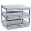 Nemco 648024 Heated Food Display Merchandiser 2 Shelves 24 Length Independent Heat and Light Controls Per Shelf