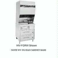 Wells WVFGRW Ventless 1 Fryer 1 Griddle 1714 Wide x 1814 Front to Back Thermostatic Controls 2 Drawer Warmer Base Self Contained Hood System Electric