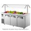 Turbo Air JBT72N Refrigerated Counter Cold Food Buffet Salad Bar 15 13 Size Food Pans 7078 Length Casters Sneeze Guard Sold Separately