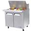 Turbo Air MST3615N6 Refrigerated Counter Sandwich Salad Prep Table Mega Top 15 16 Size Insert Pans 3638 Length Casters