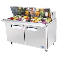 Turbo Air MST6024N Refrigerated Counter Sandwich Salad Prep Table Mega Top 24 16 Size Insert Pans 6014 Length Casters