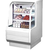 Turbo Air TCDD36HWBN Bakery or Deli Case Refrigerated Curved Glass 3612 Length x 5018 High White