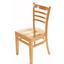 Oak Street WC101NT Ladder Back Dining Chair Natural Finish Priced Each Sold in Pallets of 16