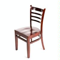 Oak Street WC101MH Wood Ladderback Chair Mahogany Finish Priced Each Sold in Pallets of 16