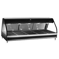 AltoShaam ED272BLK Heated Food Display Cabinet Curved Glass Front 5 Pan Single Shelf Black Halo Heat Series