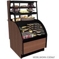 Structural Concepts C3Z3667 Combination Ambient Service Above Refrigerated SelfService Case 36 Long Black Interior and Trim Oasis Series